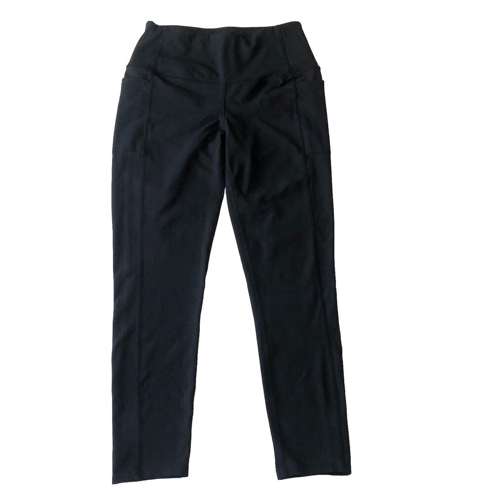 Skechers Women’s Capri Leggings Black High Waist side pockets Size Small